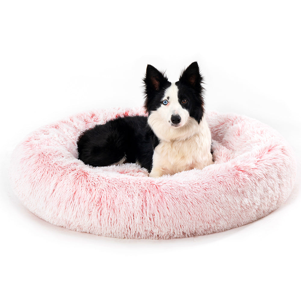 🐾 Luxury Plush Donut Dog Bed – Ultra-Soft, Calming Pet Cushion for Dogs & Cats