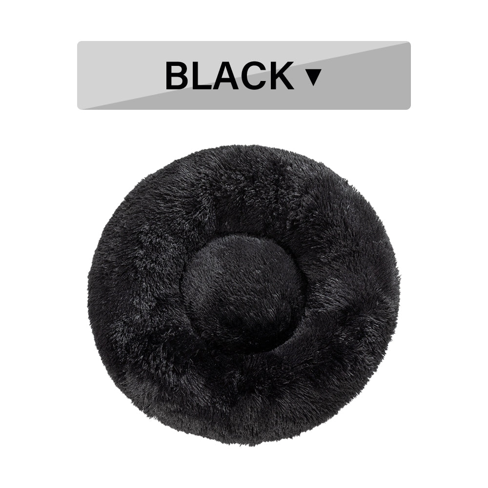 🐾 Luxury Plush Donut Dog Bed – Ultra-Soft, Calming Pet Cushion for Dogs & Cats
