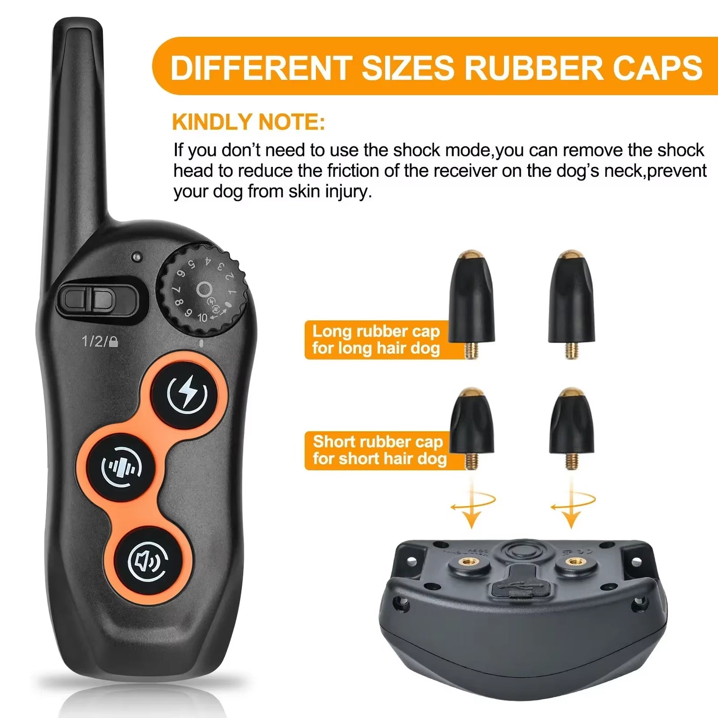 🐾 Waterproof Rechargeable Dog Training Collar – One-Click Lock for Safe & Effective Behavior Training