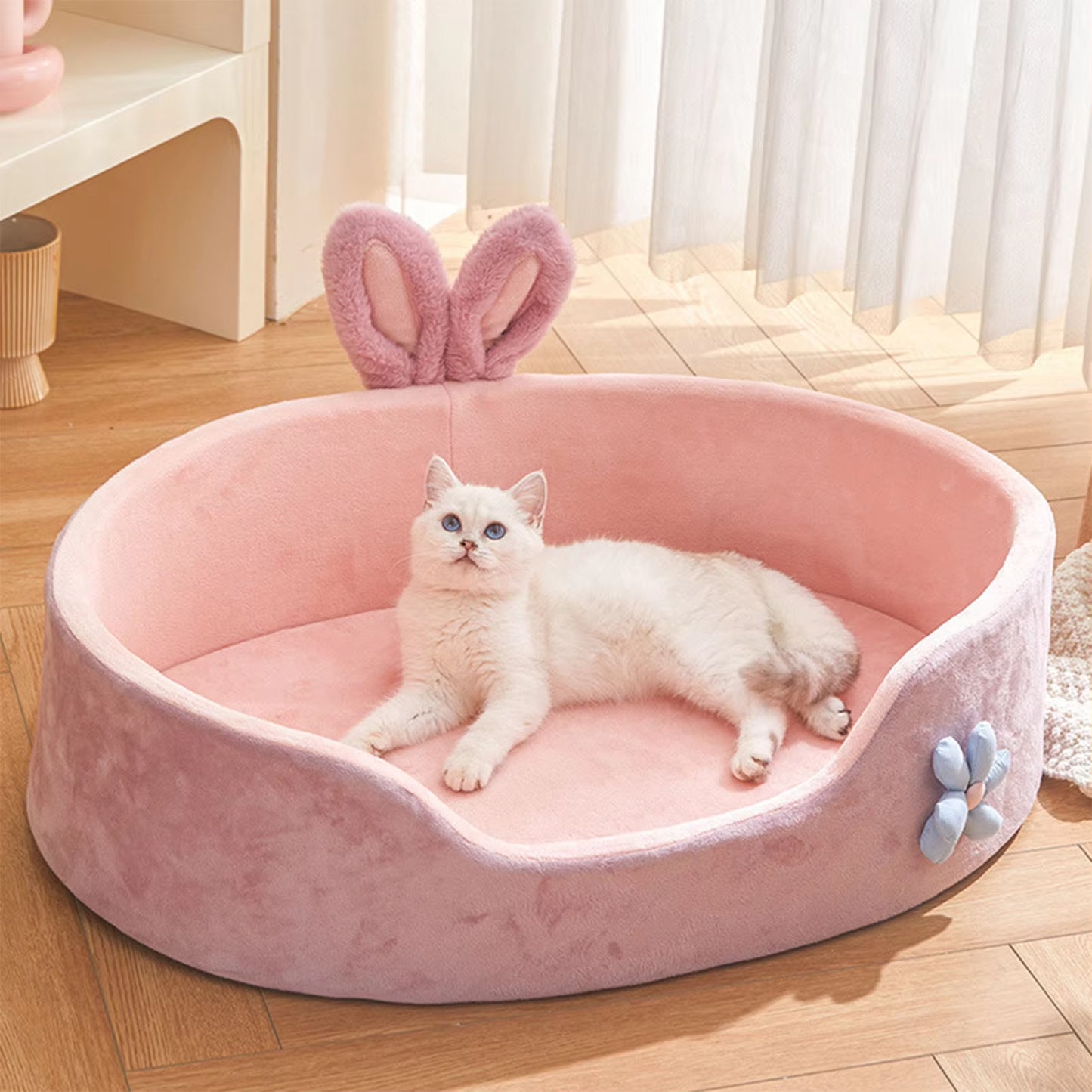 🐾 Versatile Detachable & Washable Pet Bed – Cozy All-Season Sleeping Solution for Dogs & Cats