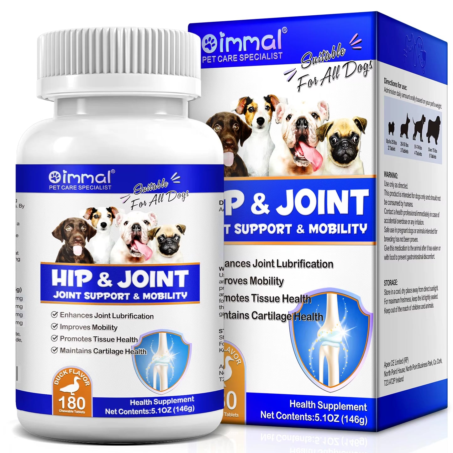 🐾 Hip & Joint Supplement for Dogs – Advanced Mobility & Flexibility Support