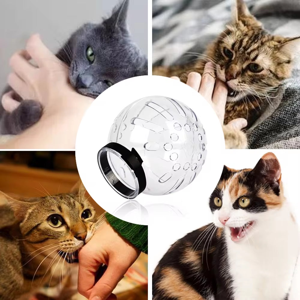 Cat Muzzle Anti-Bite Breathable Protective Hood – Stress-Free Grooming & Vet Visits for Cats 🐱✨