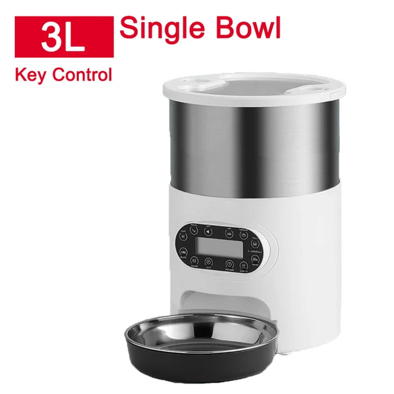 🐾 Smart Cat Feeder with APP Control – Automatic Double Meal Dispenser for Cats & Dogs