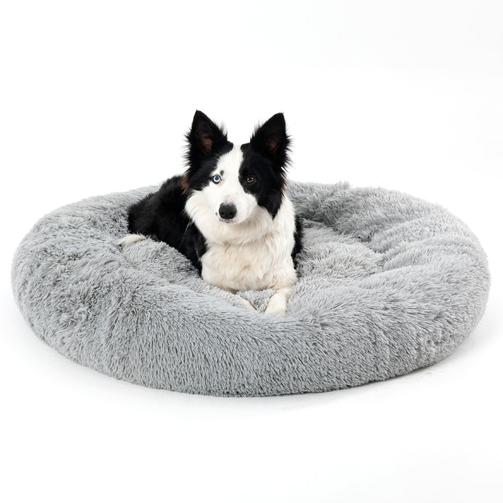 🐾 Luxury Plush Donut Dog Bed – Ultra-Soft, Calming Pet Cushion for Dogs & Cats