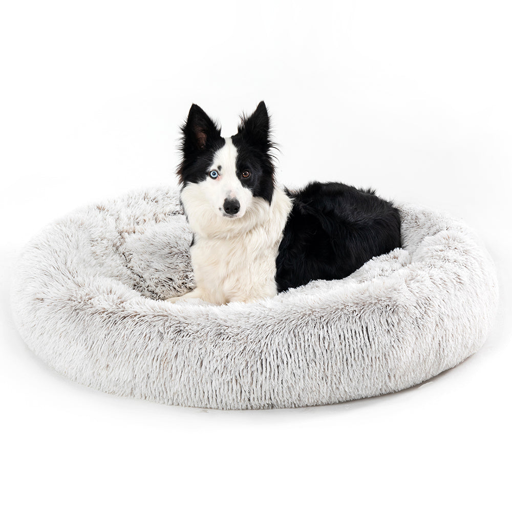 🐾 Luxury Plush Donut Dog Bed – Ultra-Soft, Calming Pet Cushion for Dogs & Cats