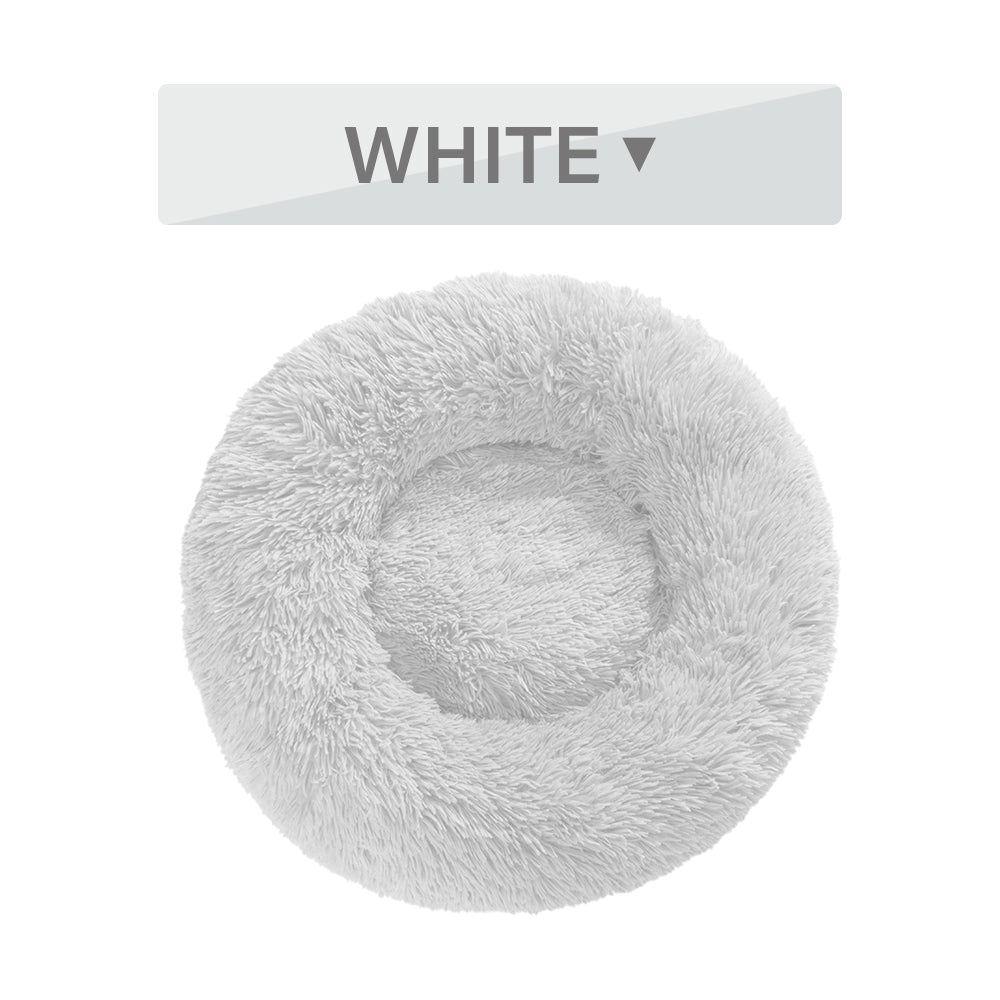🐾 Luxury Plush Donut Dog Bed – Ultra-Soft, Calming Pet Cushion for Dogs & Cats