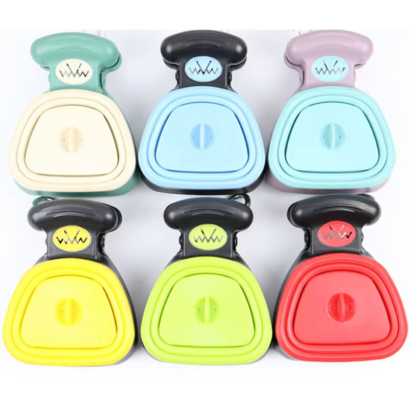 🐾 Foldable Dog Poop Scooper with Bag Dispenser – Hassle-Free Waste Cleanup!