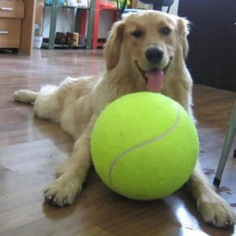 🎾 Giant Plush Dog Tennis Ball – 7/8/9.5 Inch Durable Chew & Training Toy for Dogs