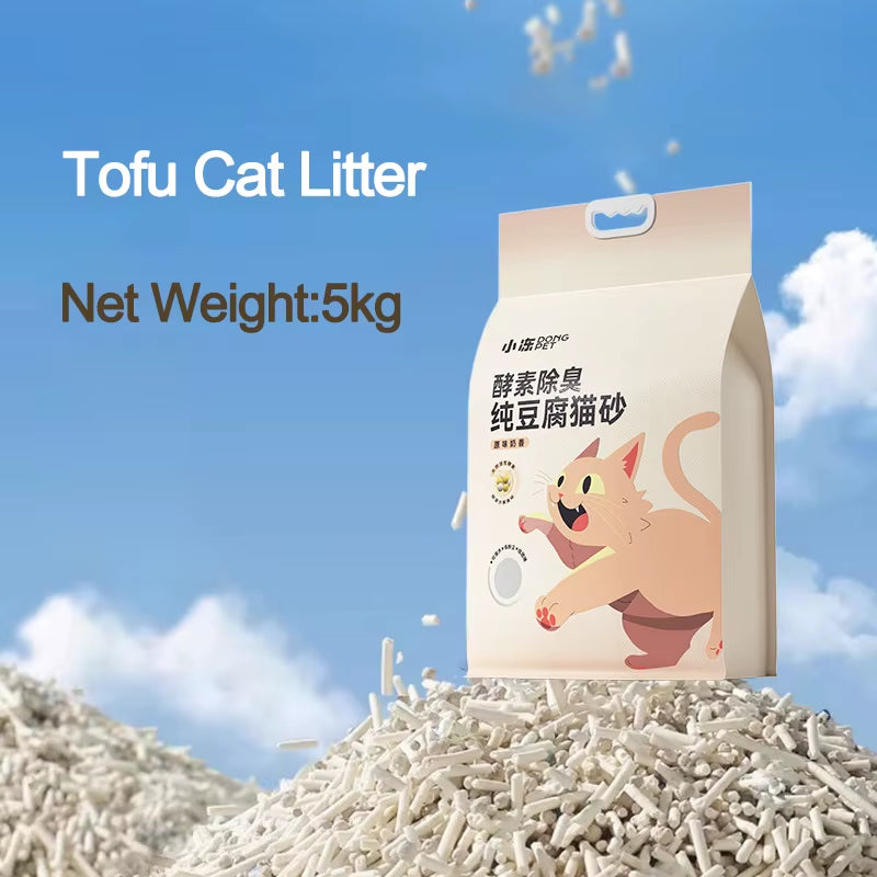 🐾 Tofu Cat Litter – Green Tea Flavored, Clumping, Low Dust & Non-Stick Formula