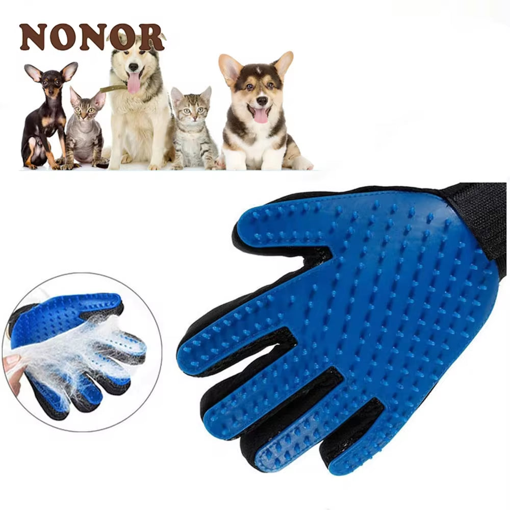 Silicone Pet Bath Brush & Massage Glove – Gentle Grooming for Cats & Dogs 🛁🐾