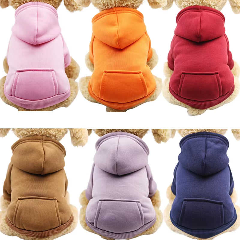 🐾 Warm & Stylish Pet Clothes for Small & Large Dogs – Cozy Hoodies & Winter Coats