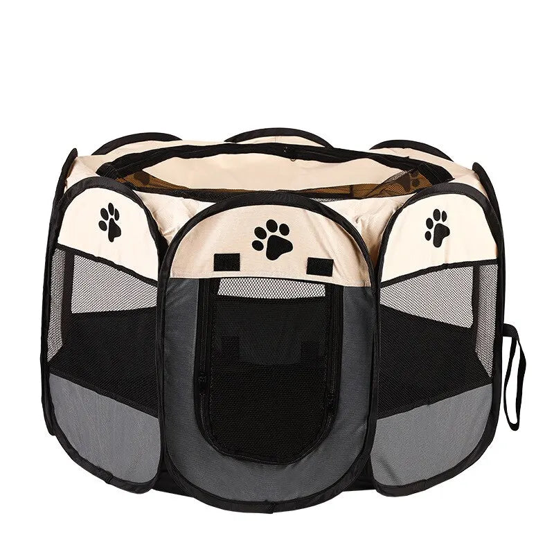 Portable Octagonal Pet Tent Kennel – Ultimate Outdoor Shelter for Dogs & Cats