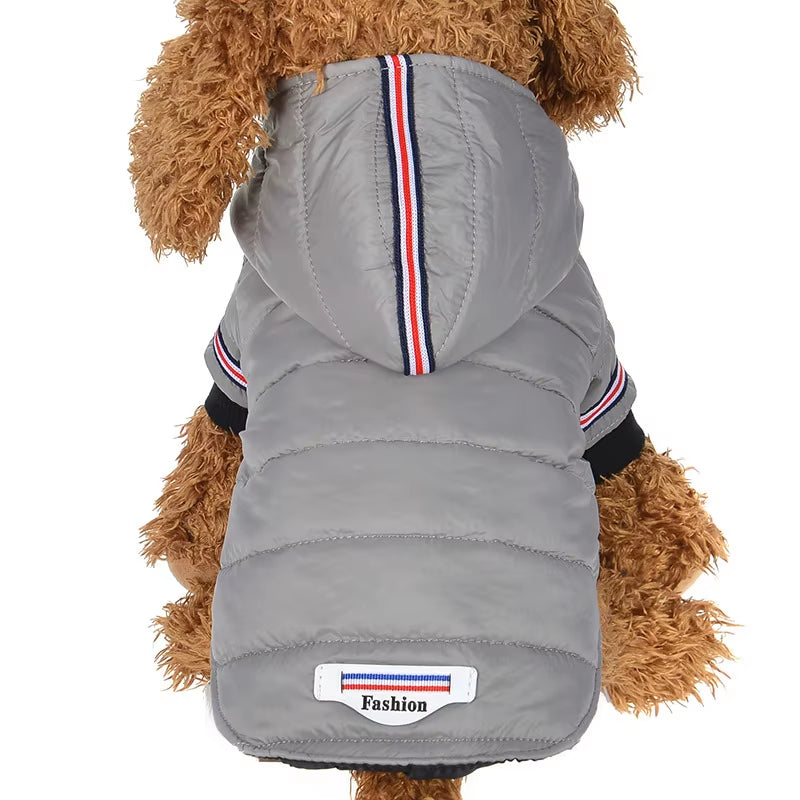 🐾 Winter Warm Dog Coat – Cozy Hoodie Jacket for Small Dogs & Cats
