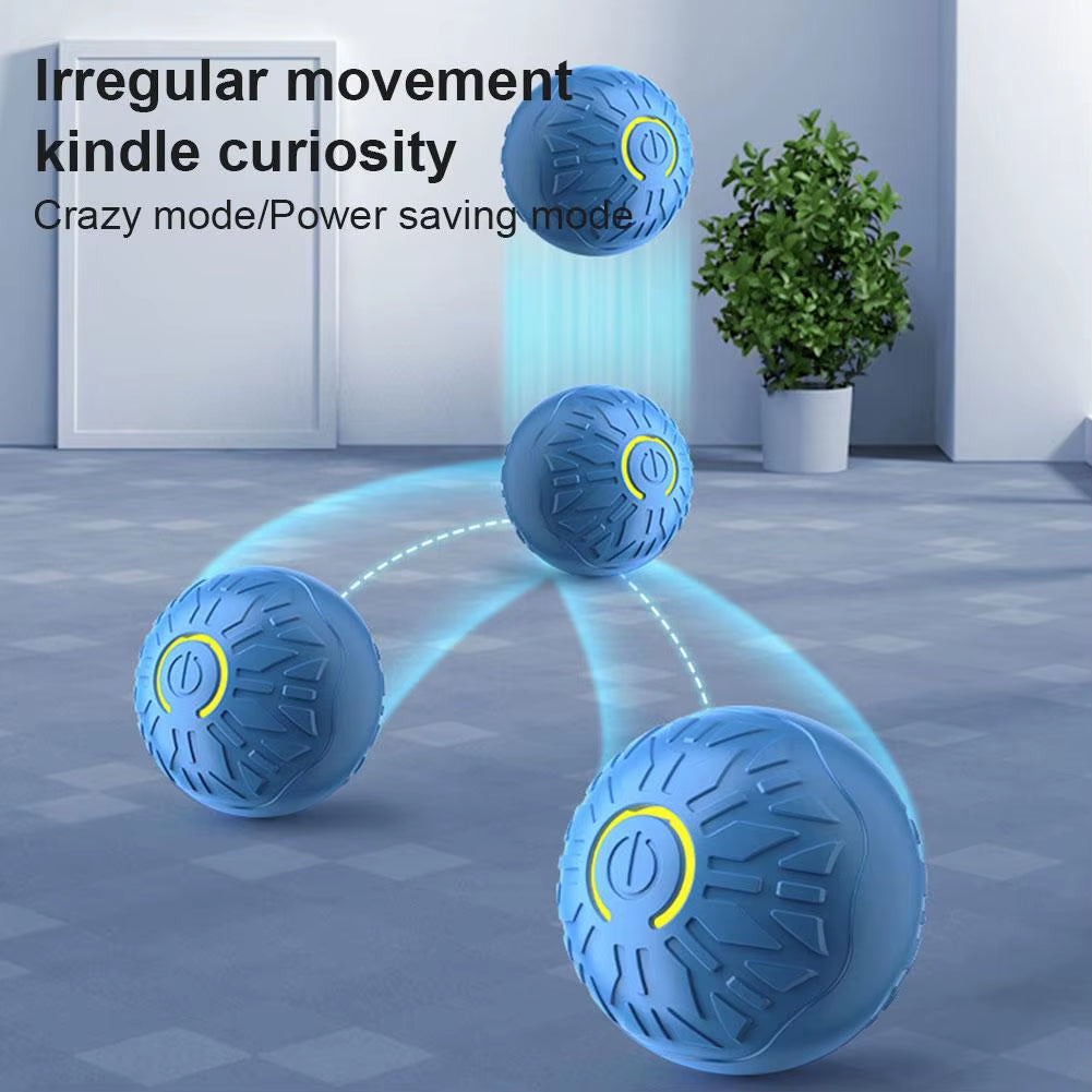 🐾 Electronic Interactive Dog Toy Ball – Smart USB Rechargeable Moving & Bouncing Pet Toy for Dogs & Cats