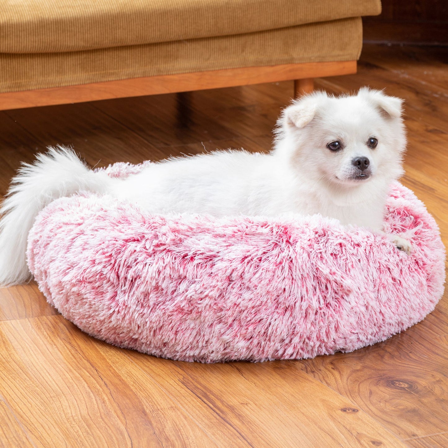 🐾 Luxury Plush Donut Dog Bed – Ultra-Soft, Calming Pet Cushion for Dogs & Cats