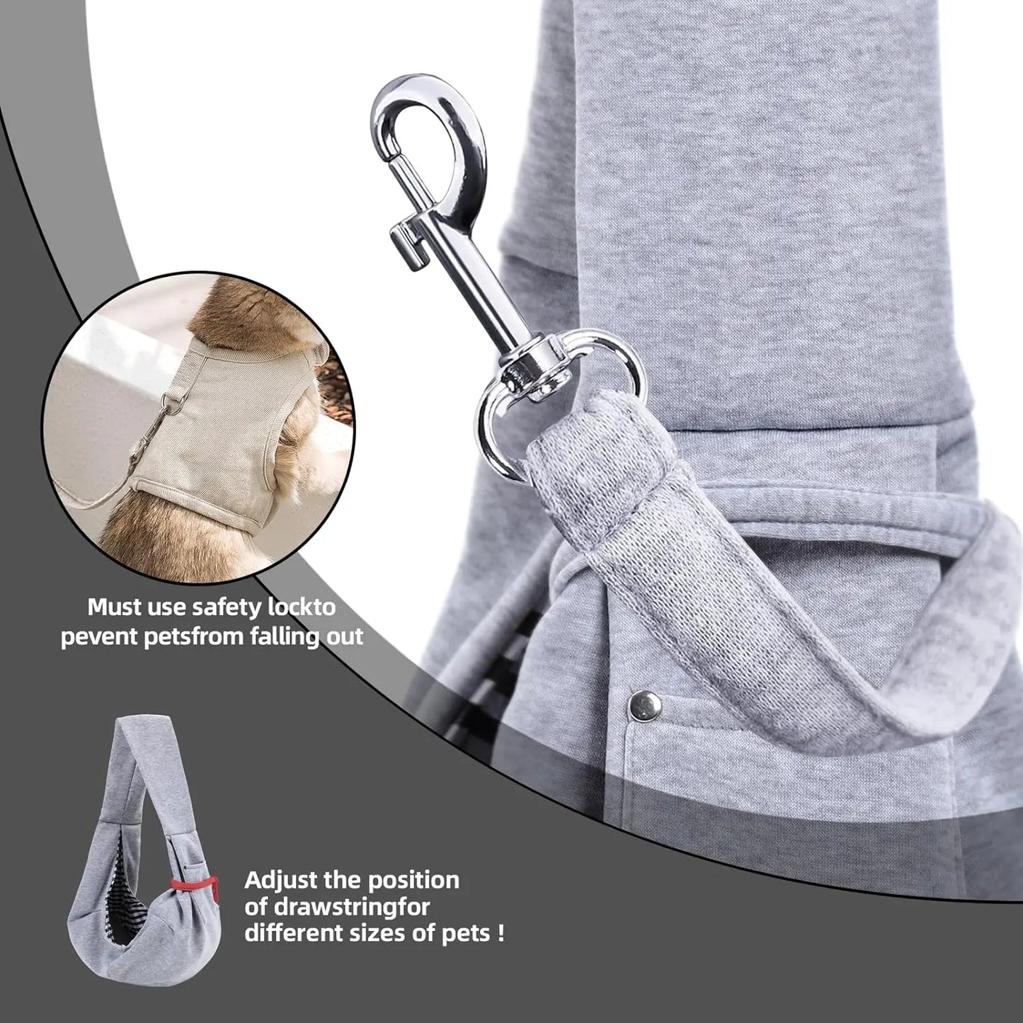 🐾 Cotton Comfortable Pet Sling Bag – Crossbody Shoulder Carrier for Small Dogs & Cats