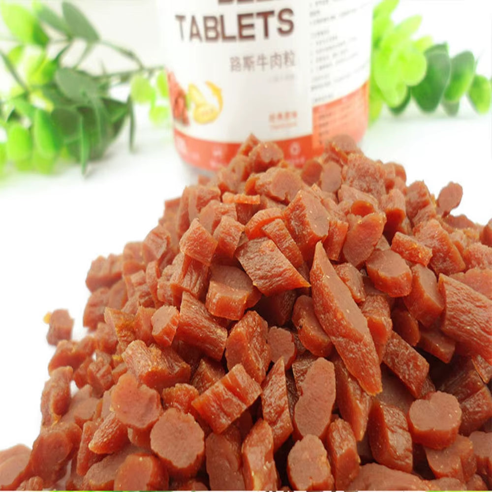 🐾 100% Natural Beef Granule Dog Treats – High-Protein Training & Chewing Snacks (220g)