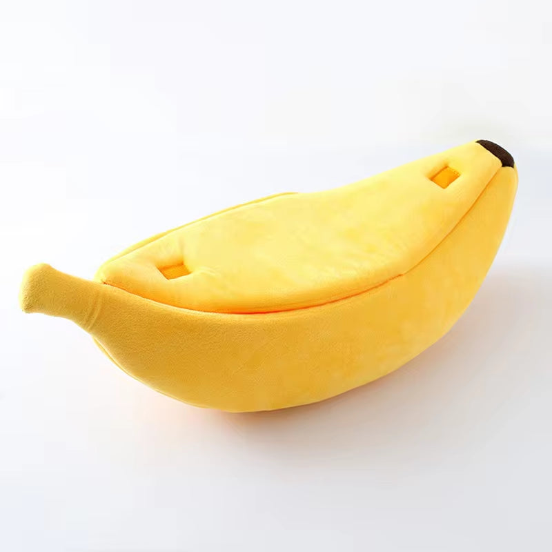 Cozy Banana-Shaped Cat Bed & Kennel – The Perfect Snuggle Spot for Your Pet! 🍌🐾