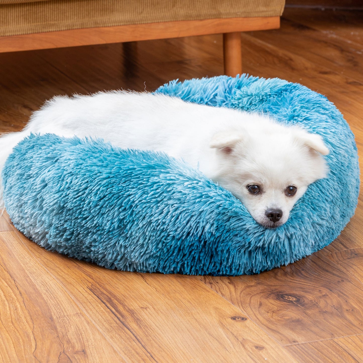 🐾 Luxury Plush Donut Dog Bed – Ultra-Soft, Calming Pet Cushion for Dogs & Cats