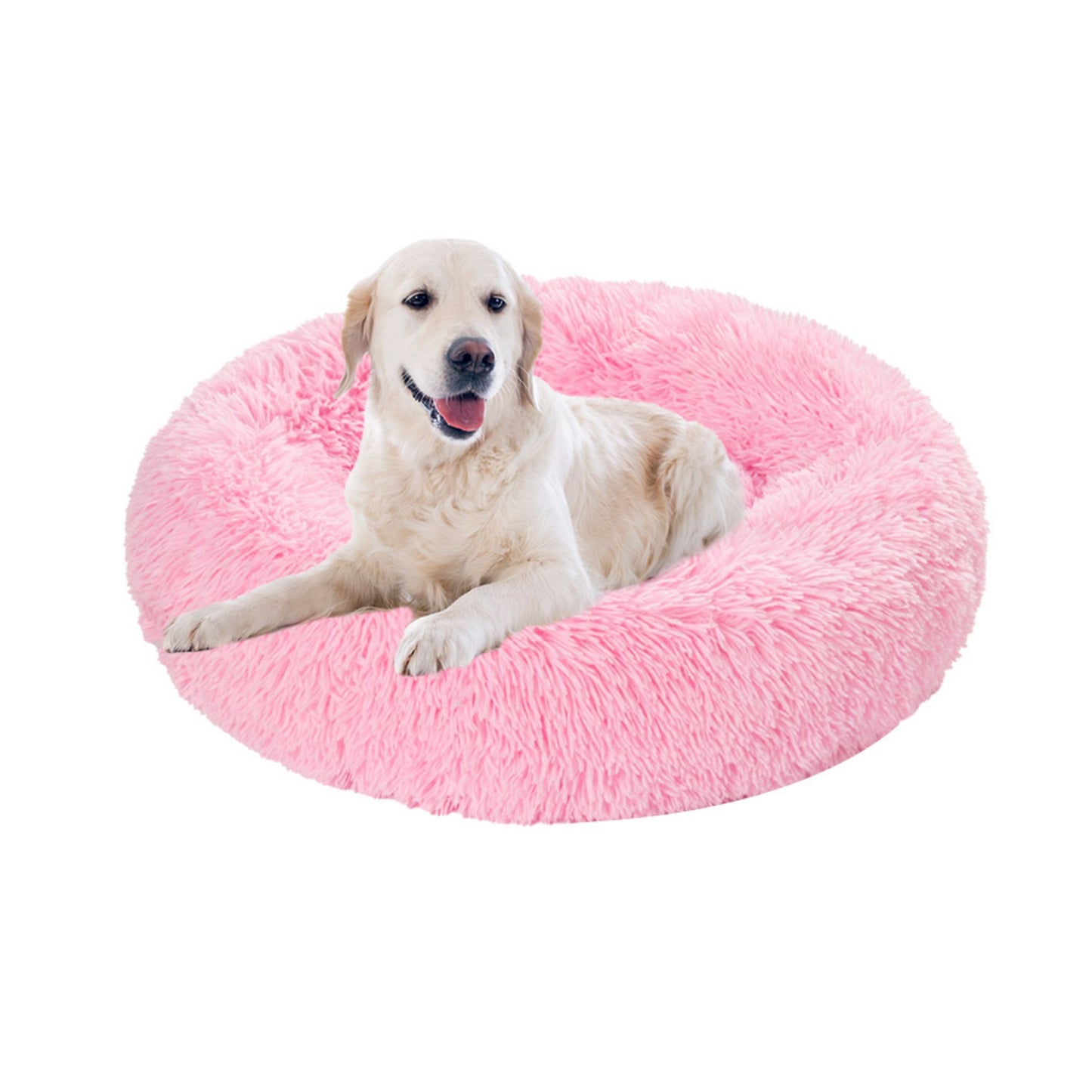 🐾 Luxury Plush Donut Dog Bed – Ultra-Soft, Calming Pet Cushion for Dogs & Cats