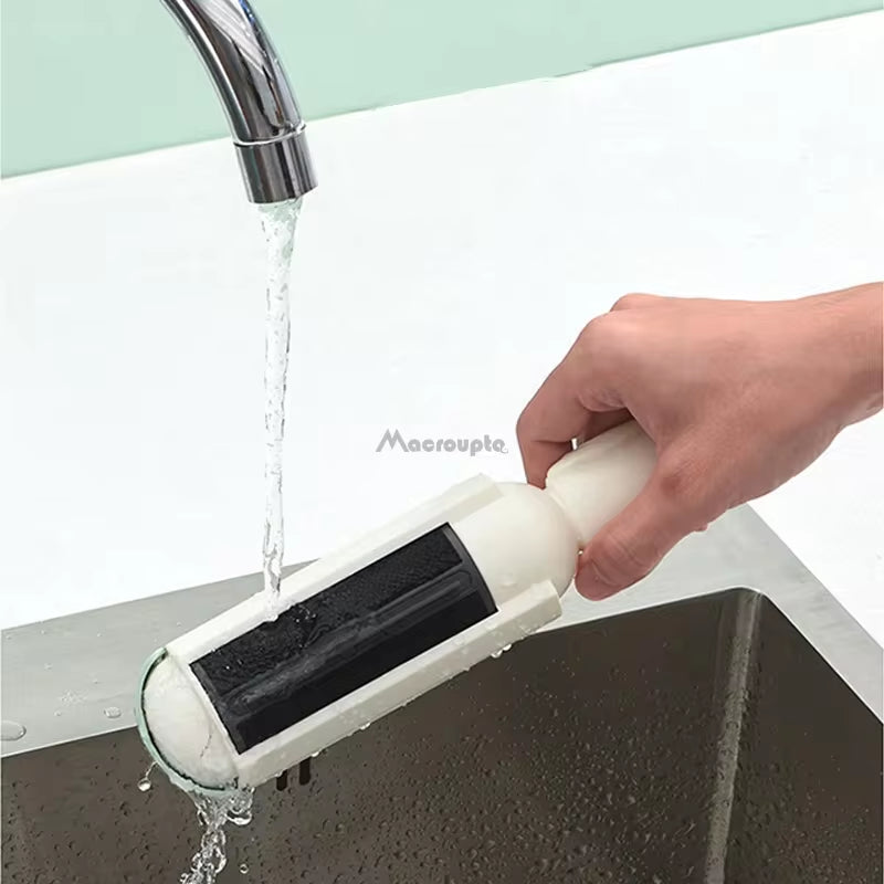 Electrostatic Pet Grooming Brush with Self-Cleaning Lint Roller – The Ultimate Solution for Pet Hair Removal! 🐾