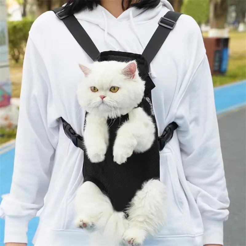 Adjustable Cat Carrier Backpack – Portable & Comfortable Pet Travel Bag for Outdoor Adventures 🎒🐱🐶