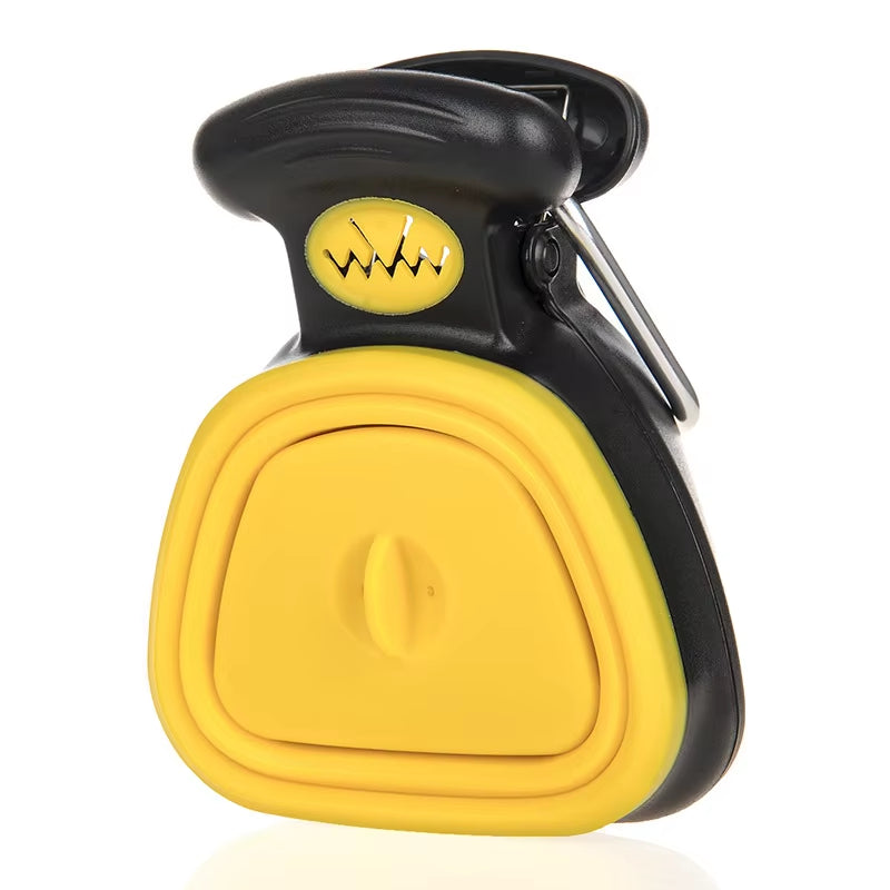 🐾 Foldable Dog Poop Scooper with Bag Dispenser – Hassle-Free Waste Cleanup!