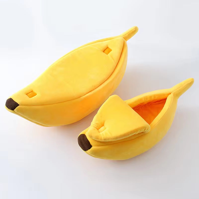 Cozy Banana-Shaped Cat Bed & Kennel – The Perfect Snuggle Spot for Your Pet! 🍌🐾