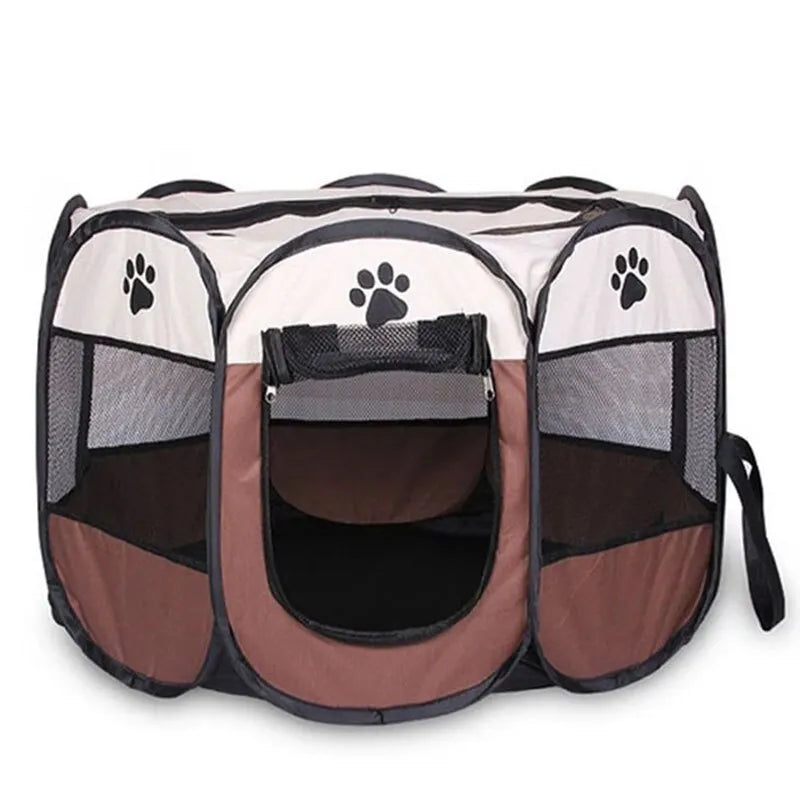 Portable Octagonal Pet Tent Kennel – Ultimate Outdoor Shelter for Dogs & Cats