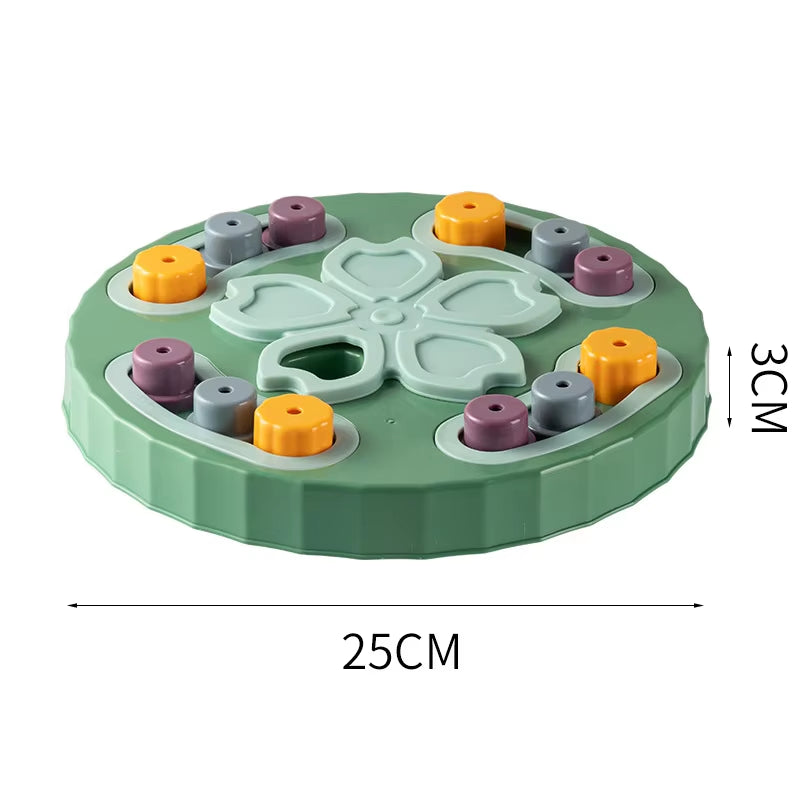 🐾 Interactive Cat Puzzle Toy & Slow Feeder – Non-Slip Training Bowl for Cats & Dogs