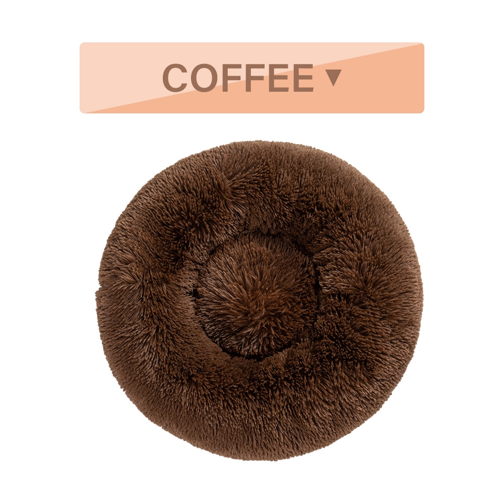 🐾 Luxury Plush Donut Dog Bed – Ultra-Soft, Calming Pet Cushion for Dogs & Cats