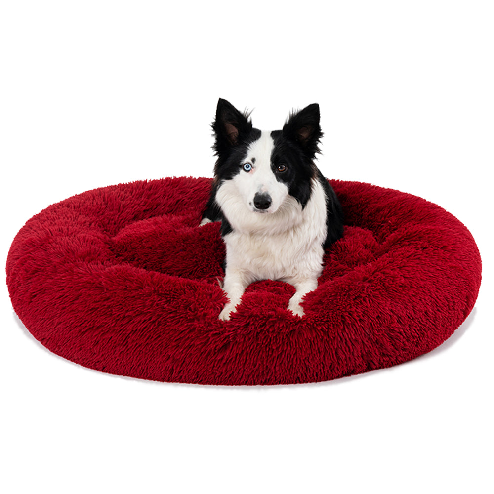 🐾 Luxury Plush Donut Dog Bed – Ultra-Soft, Calming Pet Cushion for Dogs & Cats