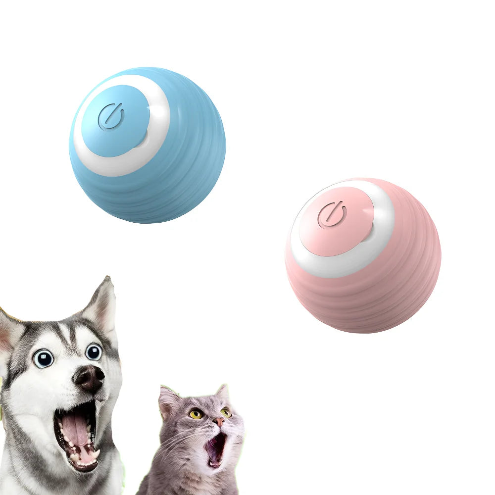 🐾 Smart Interactive Cat Ball – Automatic Rolling & Rechargeable Electronic Toy for Indoor Play