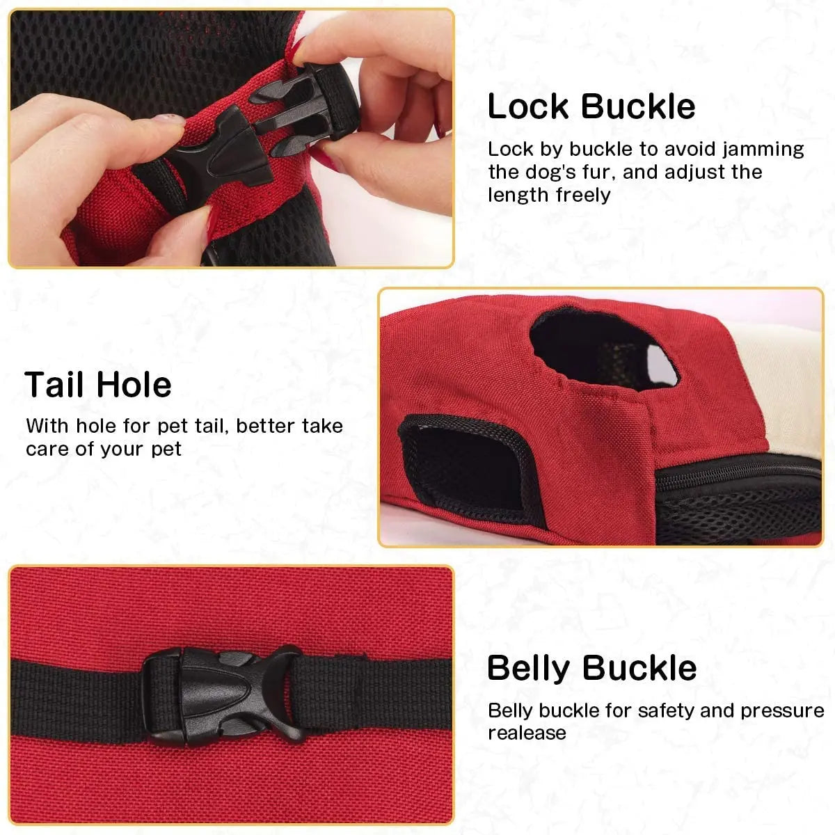 🐾 Mesh Pet Carrier Backpack – Adjustable & Breathable Travel Bag for Small Dogs & Cats