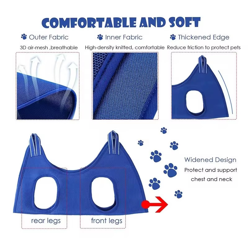 🐾 Pet Grooming Hammock – The Ultimate Stress-Free Grooming Solution for Dogs & Cats!