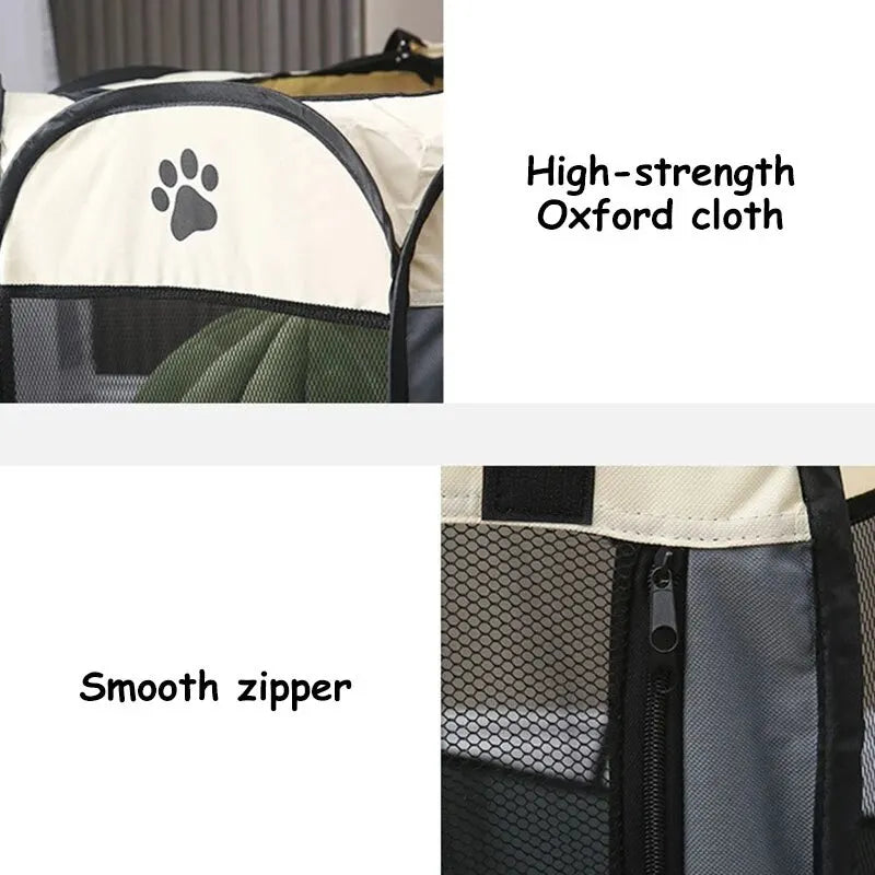 Portable Octagonal Pet Tent Kennel – Ultimate Outdoor Shelter for Dogs & Cats