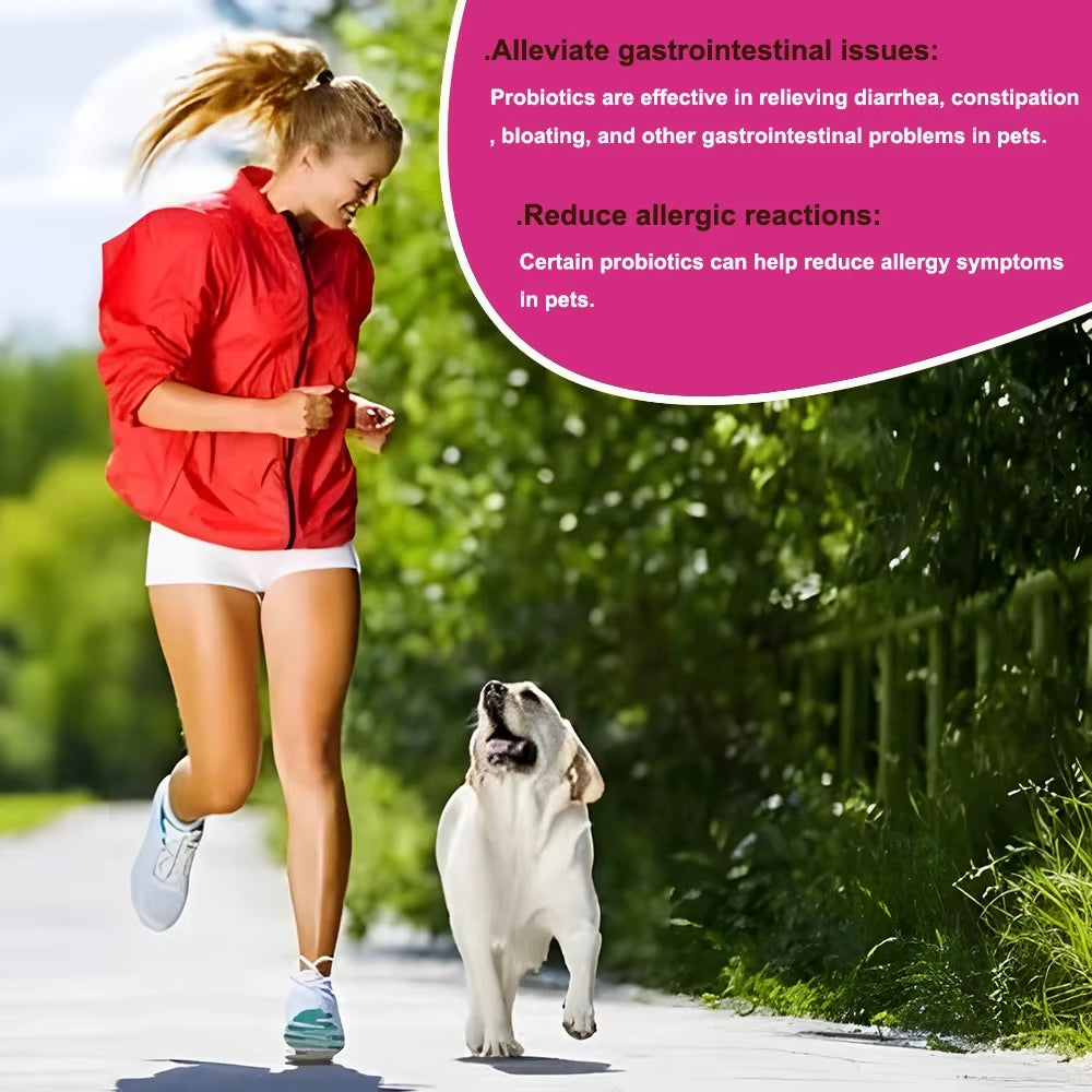 🐾 Digestive Health Probiotic Supplements – 180 Tablets for Dogs & Cats