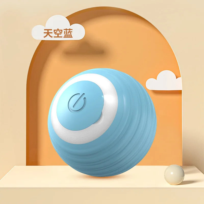 🐾 Smart Interactive Cat Ball – Automatic Rolling & Rechargeable Electronic Toy for Indoor Play