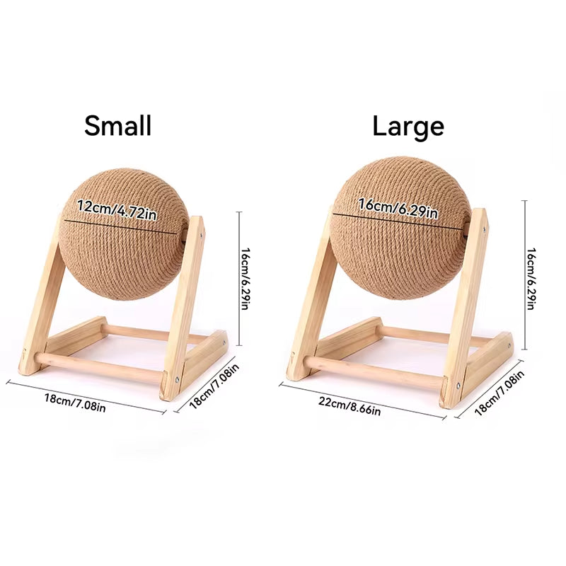 Sisal Rope Cat Scratching Ball Toy Set – Protects Furniture & Keeps Cats Entertained! 🐱🧶✨