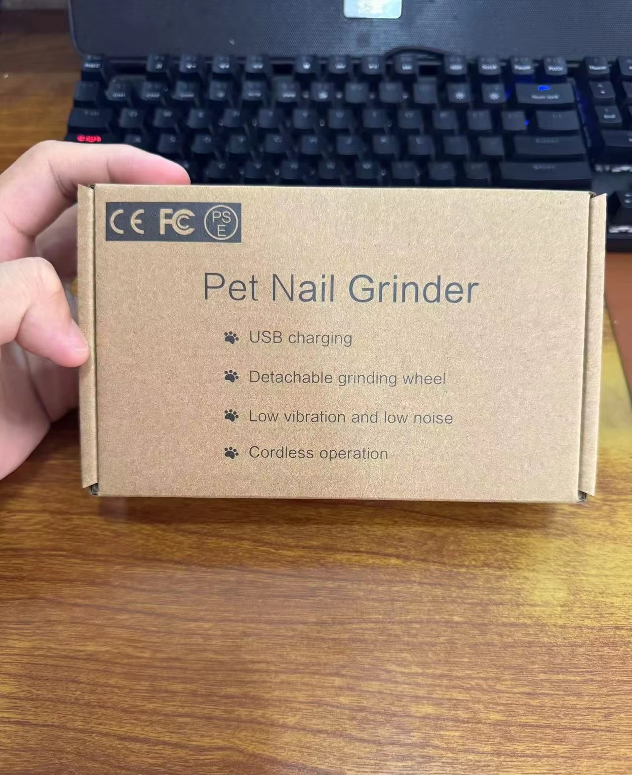 🐾 Rechargeable Dog Nail Grinder – Quiet, Safe & Professional Pet Nail Trimmer