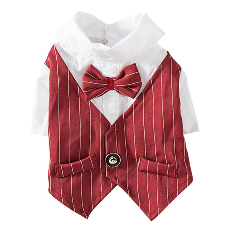 🐾 Elegant Dog Tuxedo Suit – Formal Wedding & Party Outfit for Small & Medium Dogs