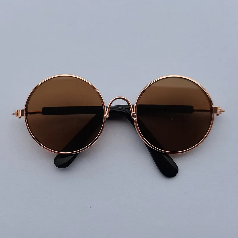 🐾 Vintage Round Cat & Dog Sunglasses – Stylish Reflective Eyewear for Petss