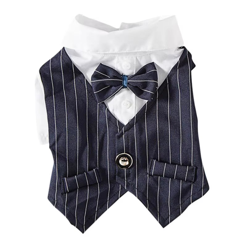 🐾 Elegant Dog Tuxedo Suit – Formal Wedding & Party Outfit for Small & Medium Dogs