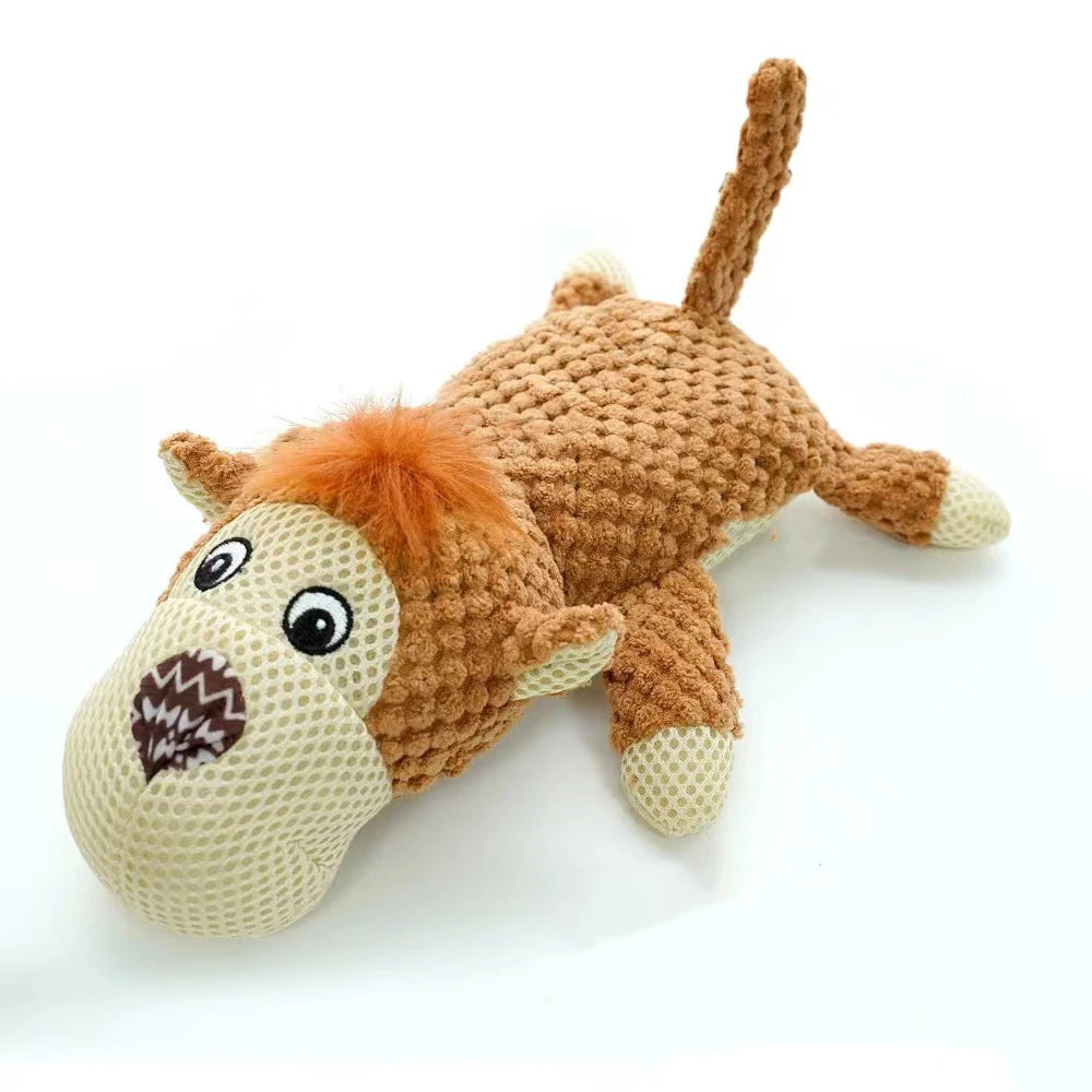 Durable Plush Squeaky Dog Toy – Soft, Chew-Resistant Stuffed Toy for Large Dogs 🐶🎾es
