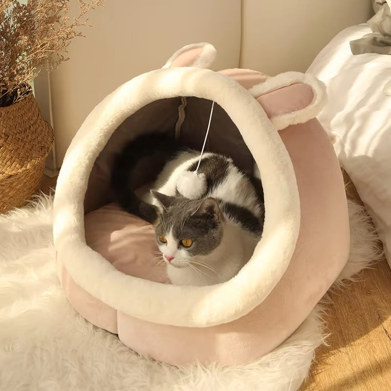 🐾 Deep Sleep Foldable Pet Bed – Cozy & Portable Nest for Small Dogs & Cats