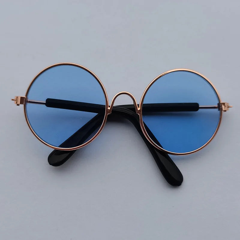 🐾 Vintage Round Cat & Dog Sunglasses – Stylish Reflective Eyewear for Petss