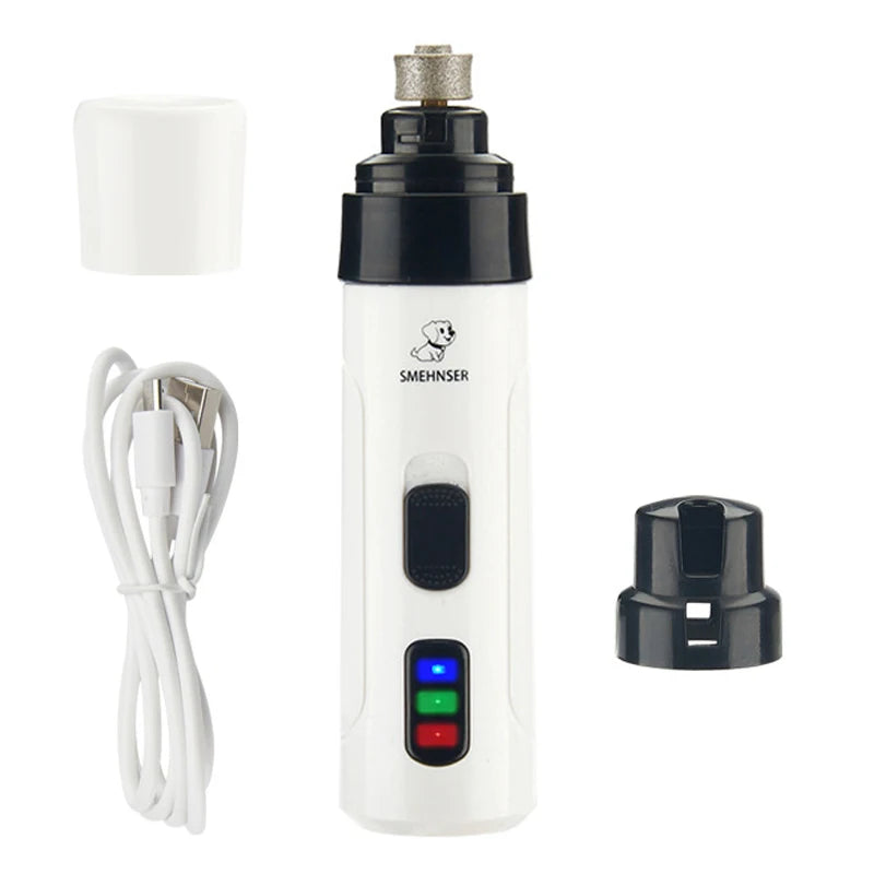 🐾 Rechargeable Dog Nail Grinder – Quiet, Safe & Professional Pet Nail Trimmer