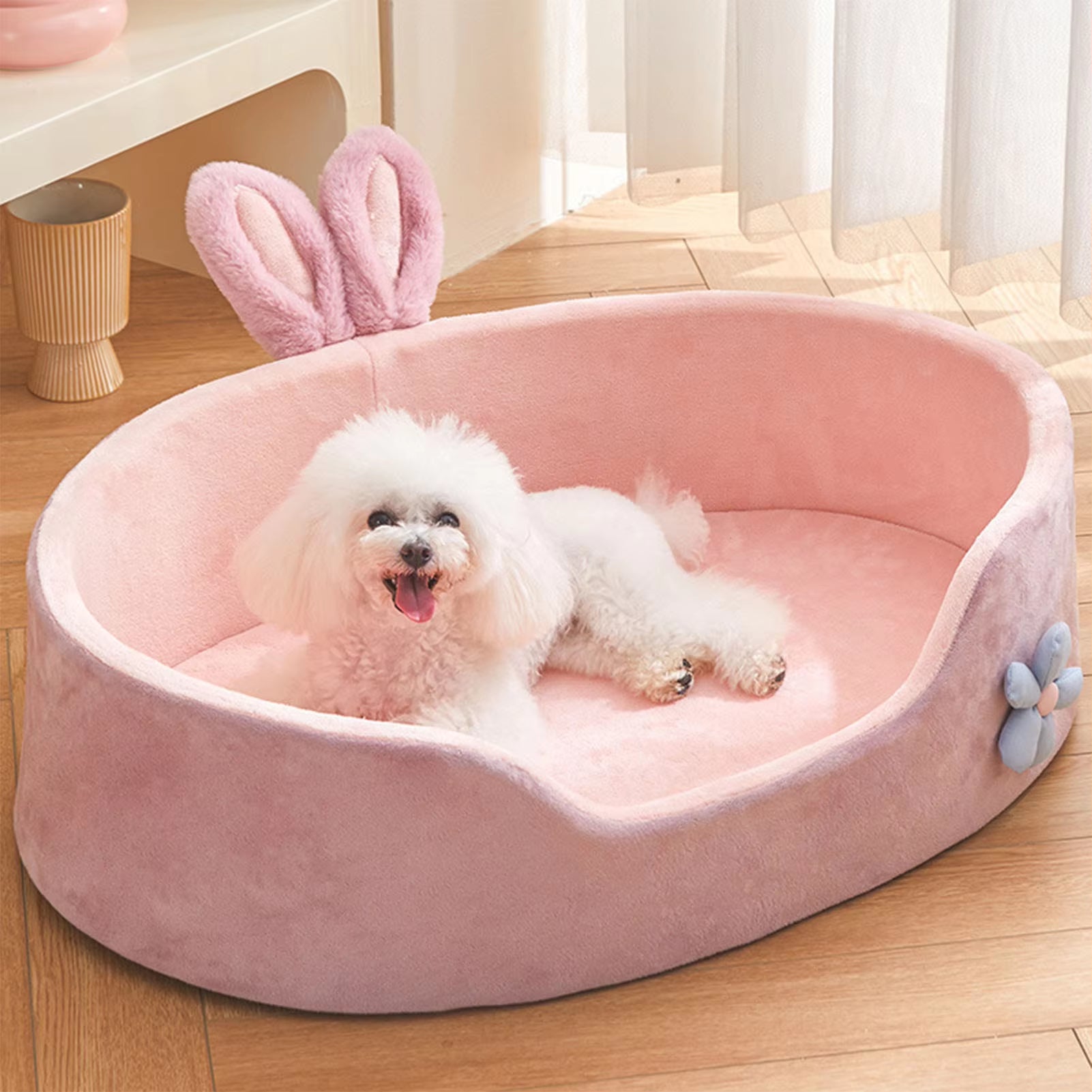 🐾 Versatile Detachable & Washable Pet Bed – Cozy All-Season Sleeping Solution for Dogs & Cats