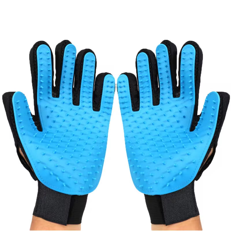 Silicone Pet Bath Brush & Massage Glove – Gentle Grooming for Cats & Dogs 🛁🐾