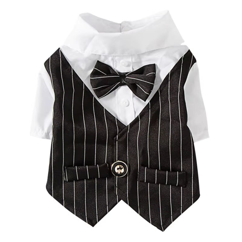 🐾 Elegant Dog Tuxedo Suit – Formal Wedding & Party Outfit for Small & Medium Dogs